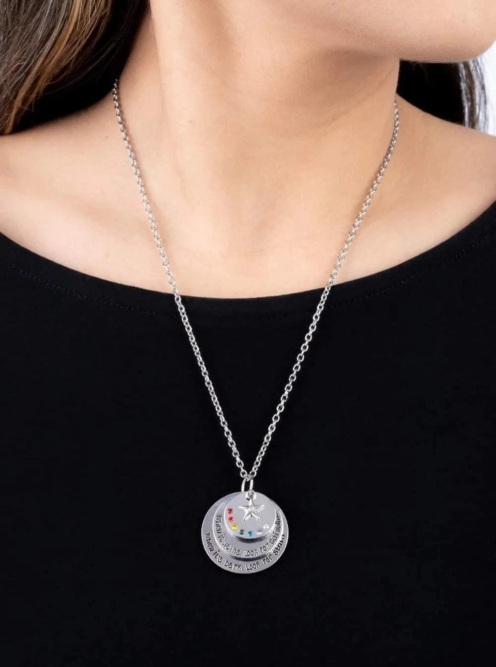 When it Rains look for Rainbows Necklace