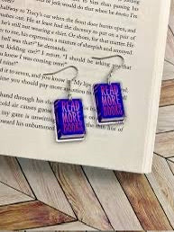 Read More Books Acrylic Earrings