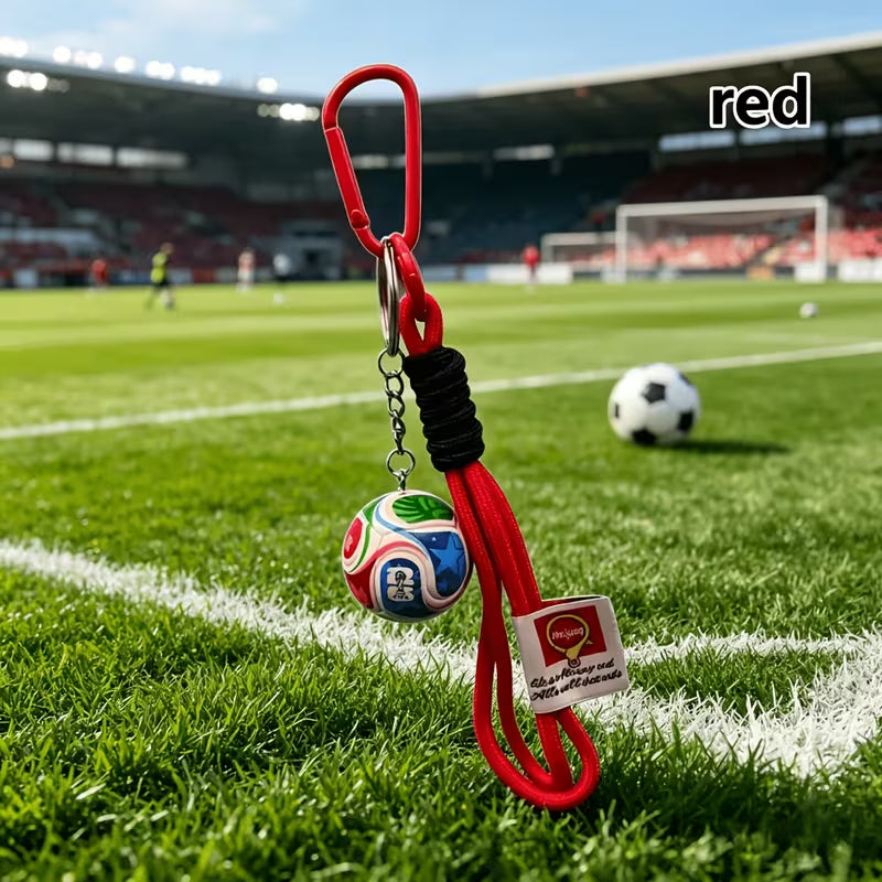 Red Soccer Keychain