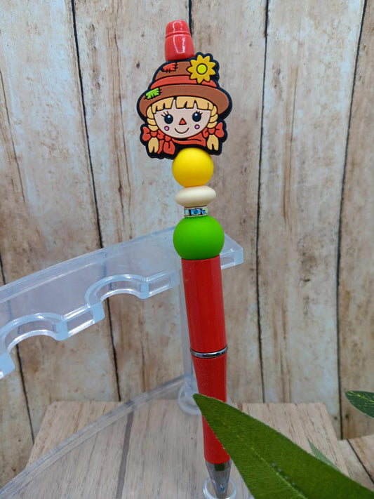 Scarecrow Beaded Ink Pen