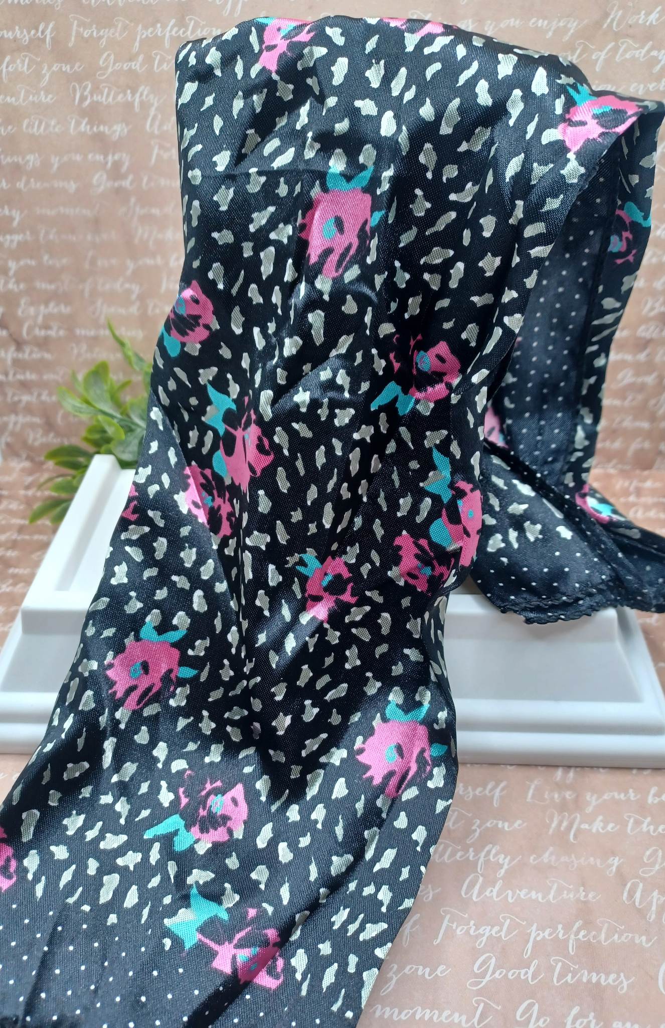 Silk Patterned Scarf