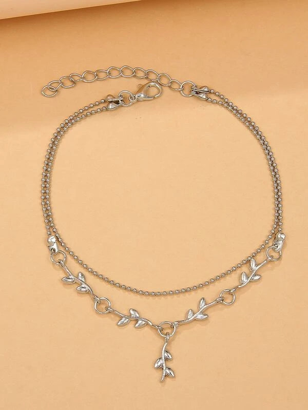 Silver Vine Style Bracelet/Anklet