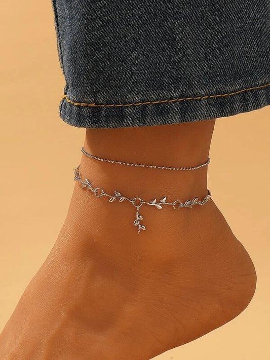 Silver Vine Style Bracelet/Anklet