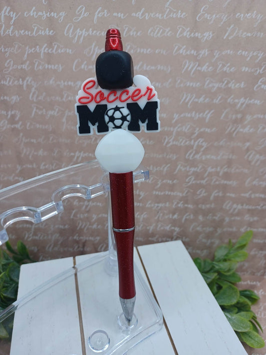 Soccer Mom Beaded Ink Pen