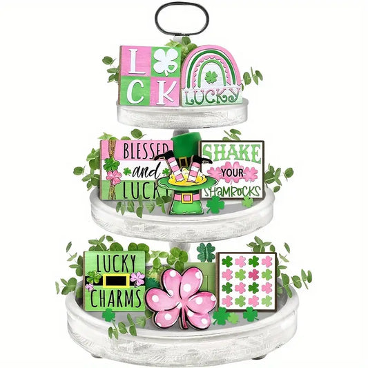 St. Patrick's Day Tiered Tray Set - Does NOT come with the tray