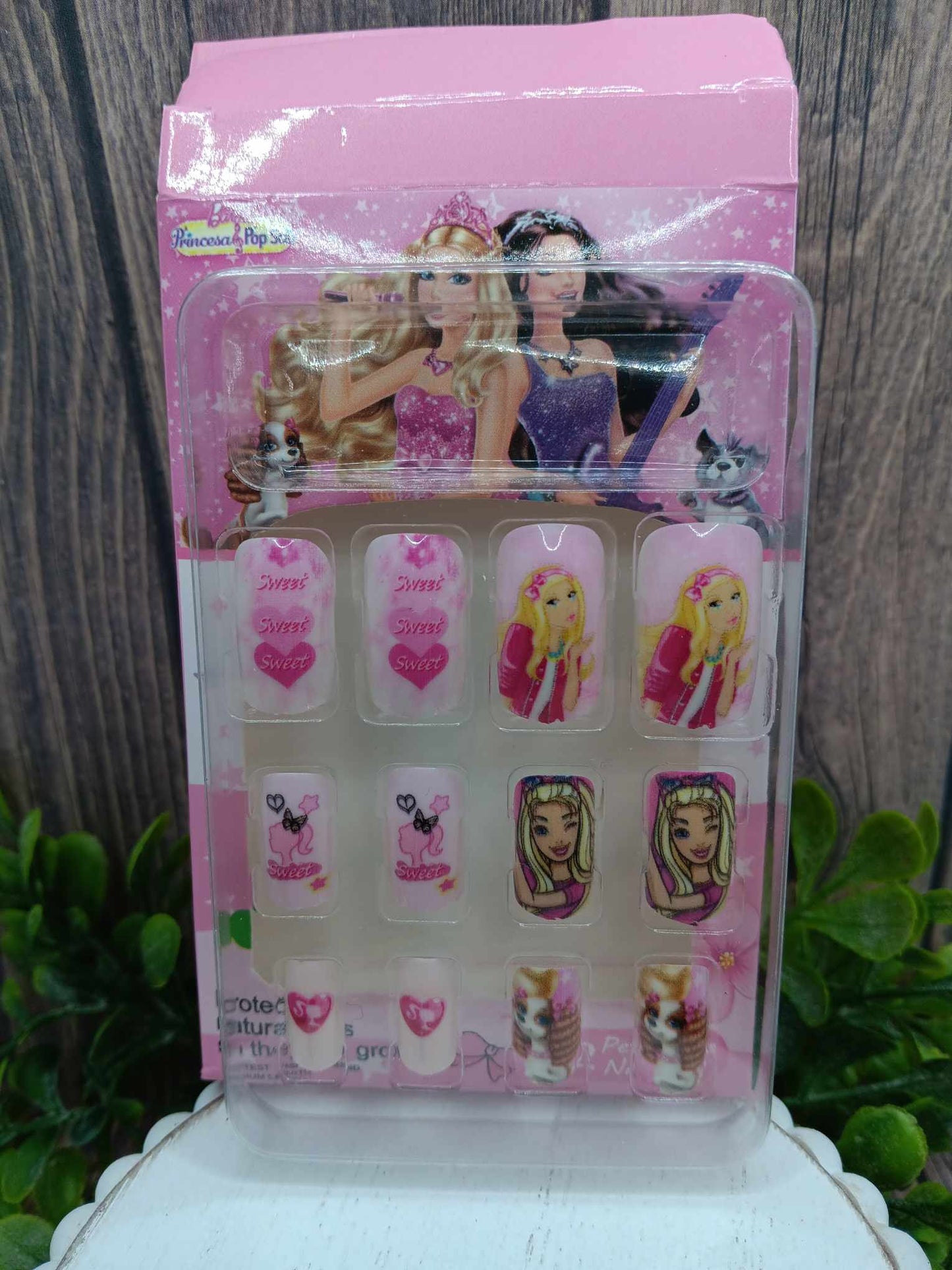 Little Girl's Doll Themed Nail Set - Set #3