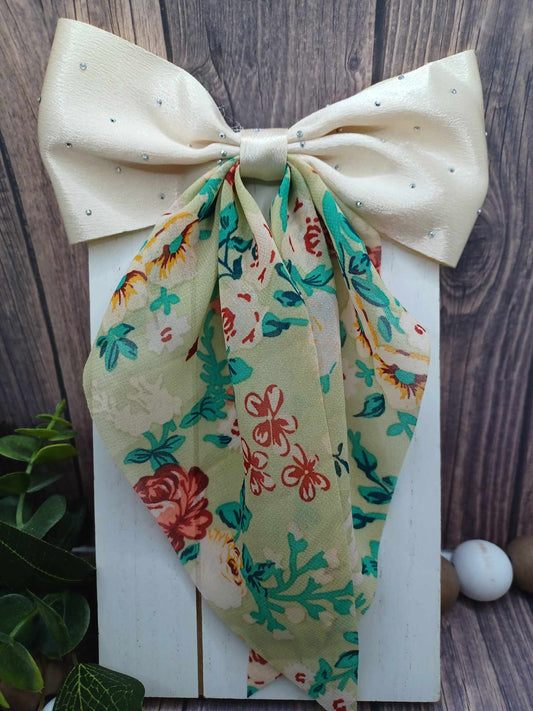 Tan Floral Hair Accessory