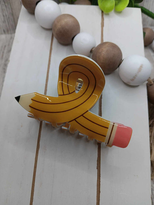 Pencil Hair Claw Clip