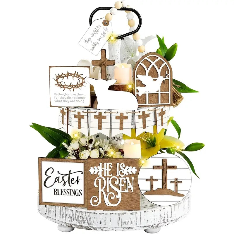 Easter Tiered Tray Set
