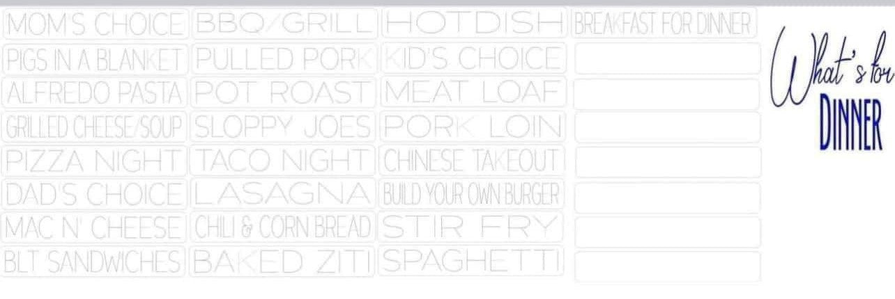 PREORDER - What's For Dinner Glass Themed Jar