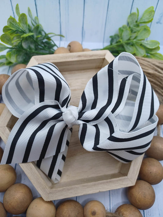 Black & White Striped Hair Accessory