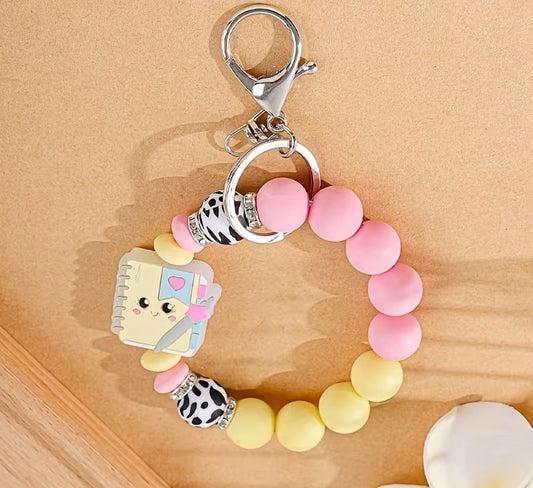 ADORABLE Teacher Themed Beaded Wristlet