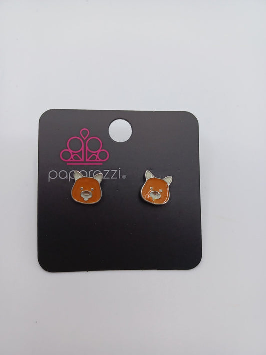 Brown Fox Earrings
