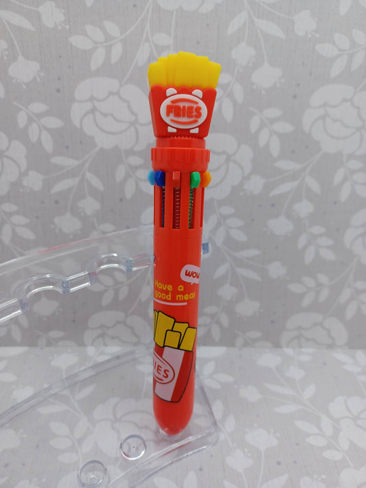 French Fries Ink Pen - Writes in Multiple Colors