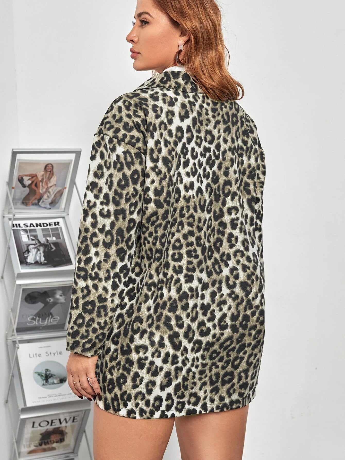 Leopard Print Leightweight Coat