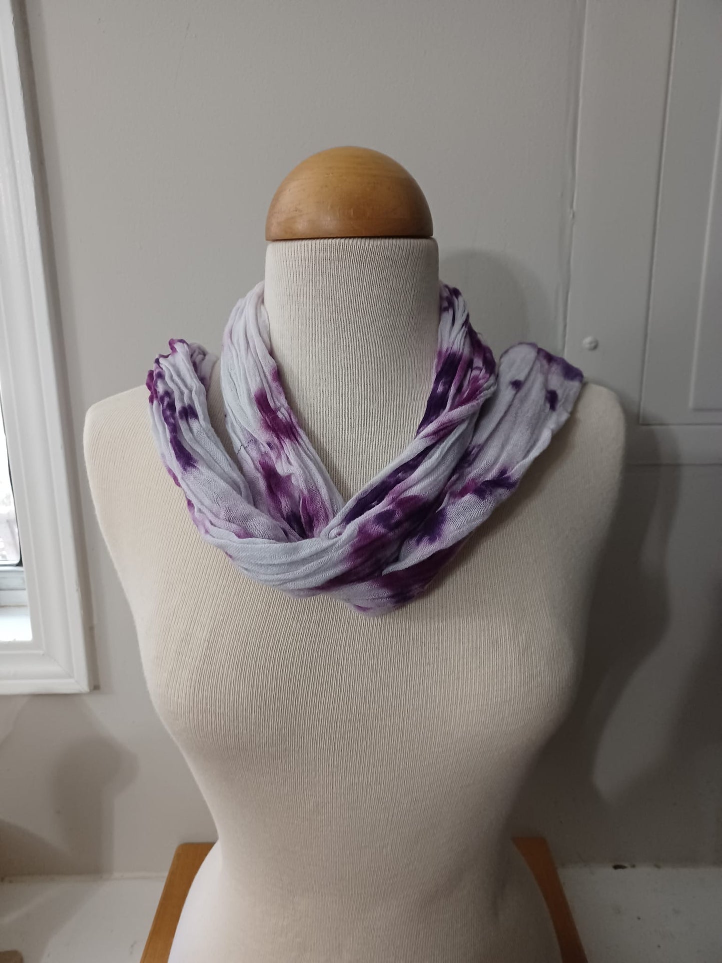 Purple Tye Dye Scarf