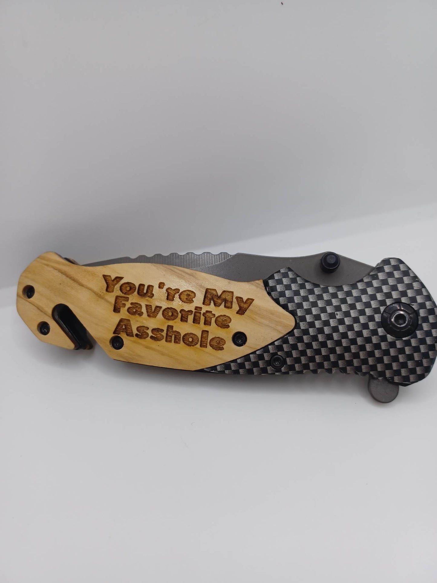 PREORDER - You're My Favorite A**hole Engraved Utility Knife