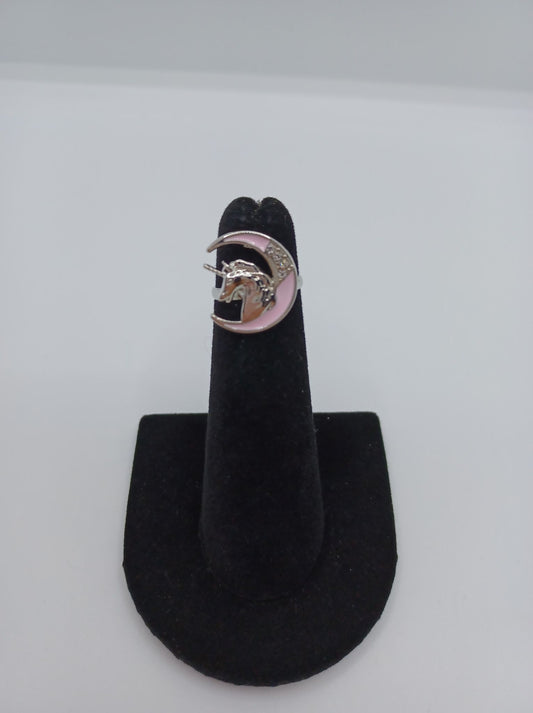 Pink Moon Unicorn Ring