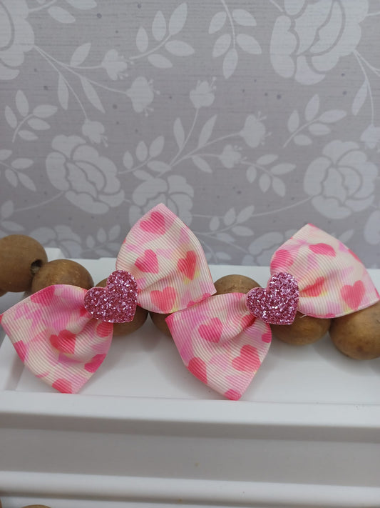 Pink Hair Accessory w/ Pink Glitter Accent