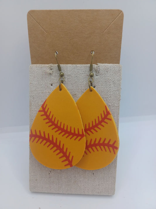 Softball Earrings
