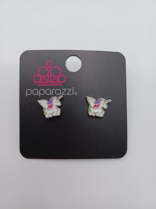 Purple & Pink Unicorn Earrings