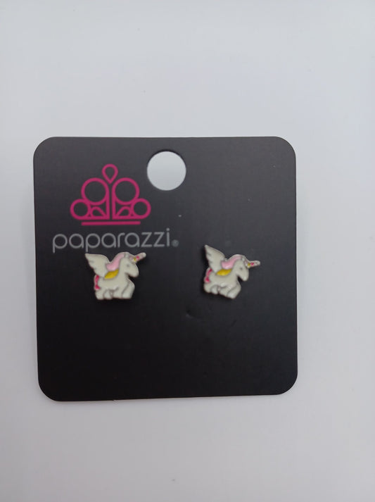 Pink & Yellow Unicorn Earrings