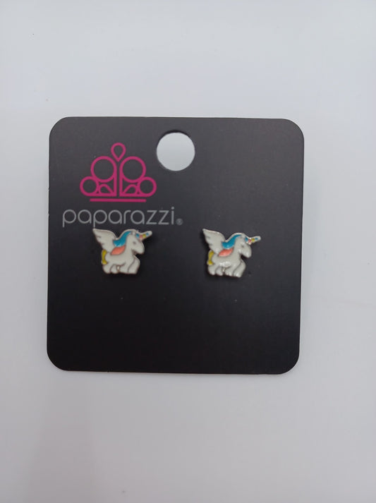 Blue & Pink Unicorn Earrings