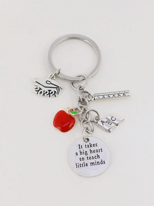It takes a big heart to teach little minds Keychain