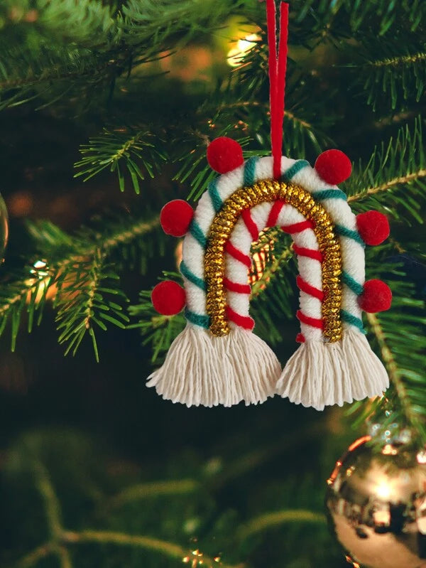 Red, Green, & Gold Rainbow Ornament