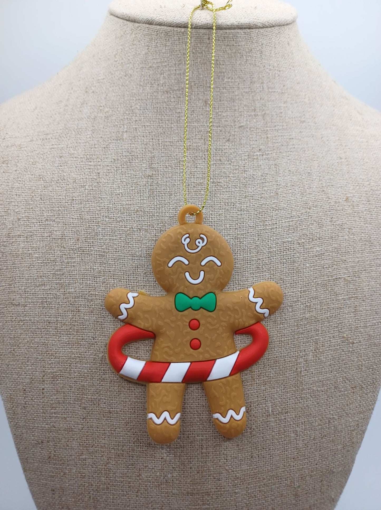 Hulahoop Gingerbread Man Ornament