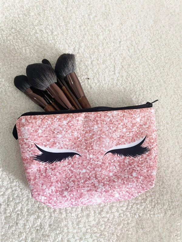Light Pink Eyelash Cosmetic Bag