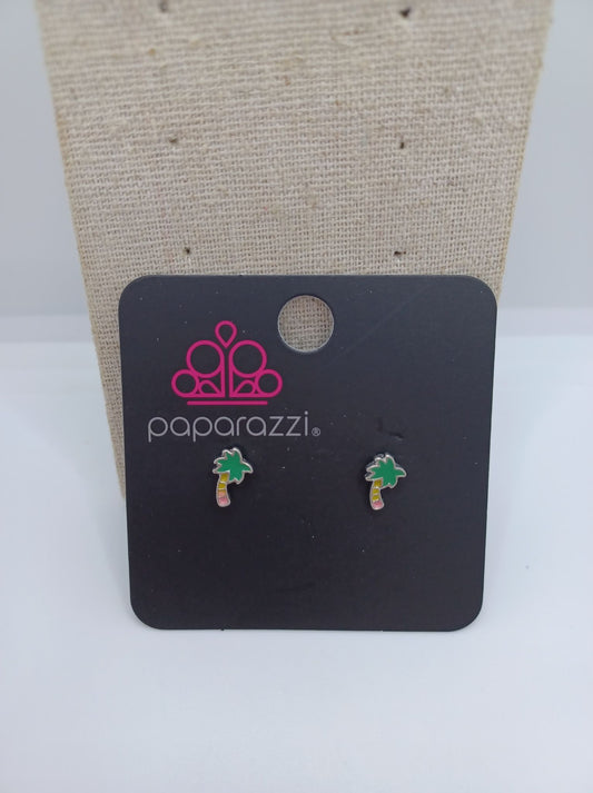 Palm Tree w/ Brown & Pink Trunk