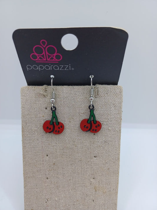 Cherry Cutout Earrings