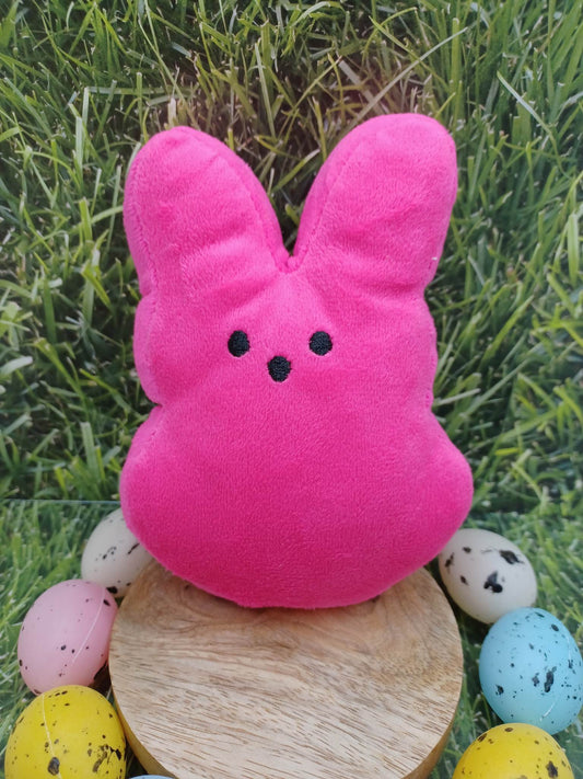 Hot Pink Plush Easter Bunny