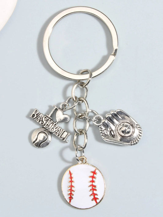 I <3 Baseball Keychain