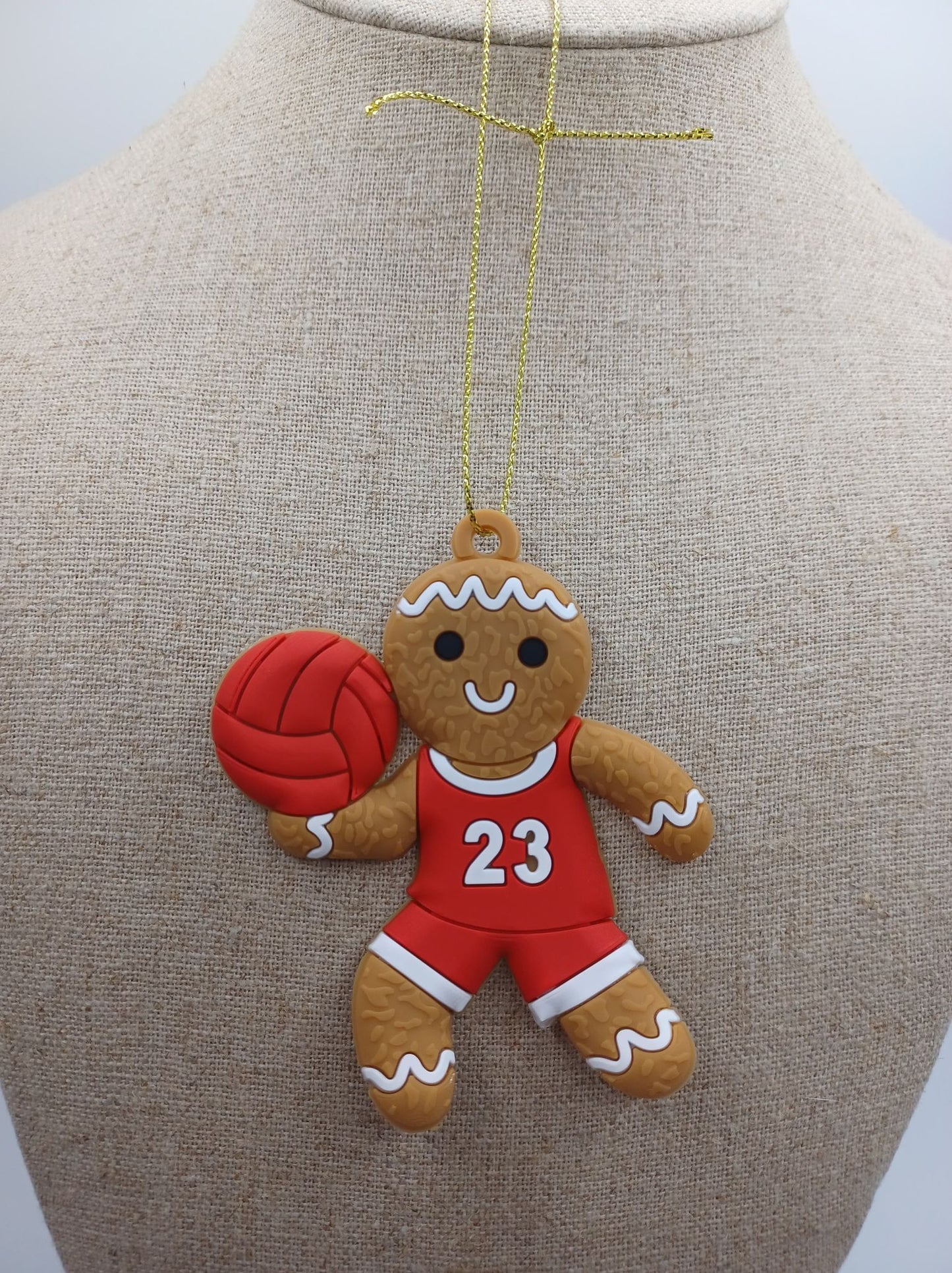 Volleyball Gingerbread Ornament