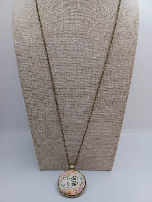Be Still & Know Psalm Necklace