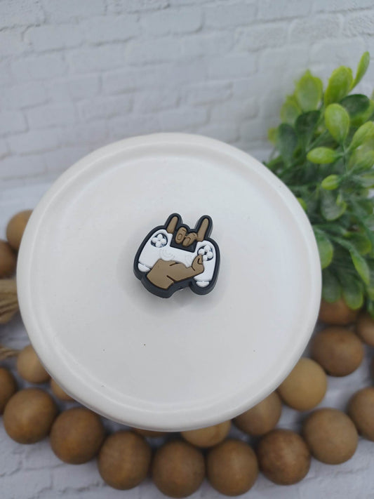 White Controller Shoe Charm Accessory