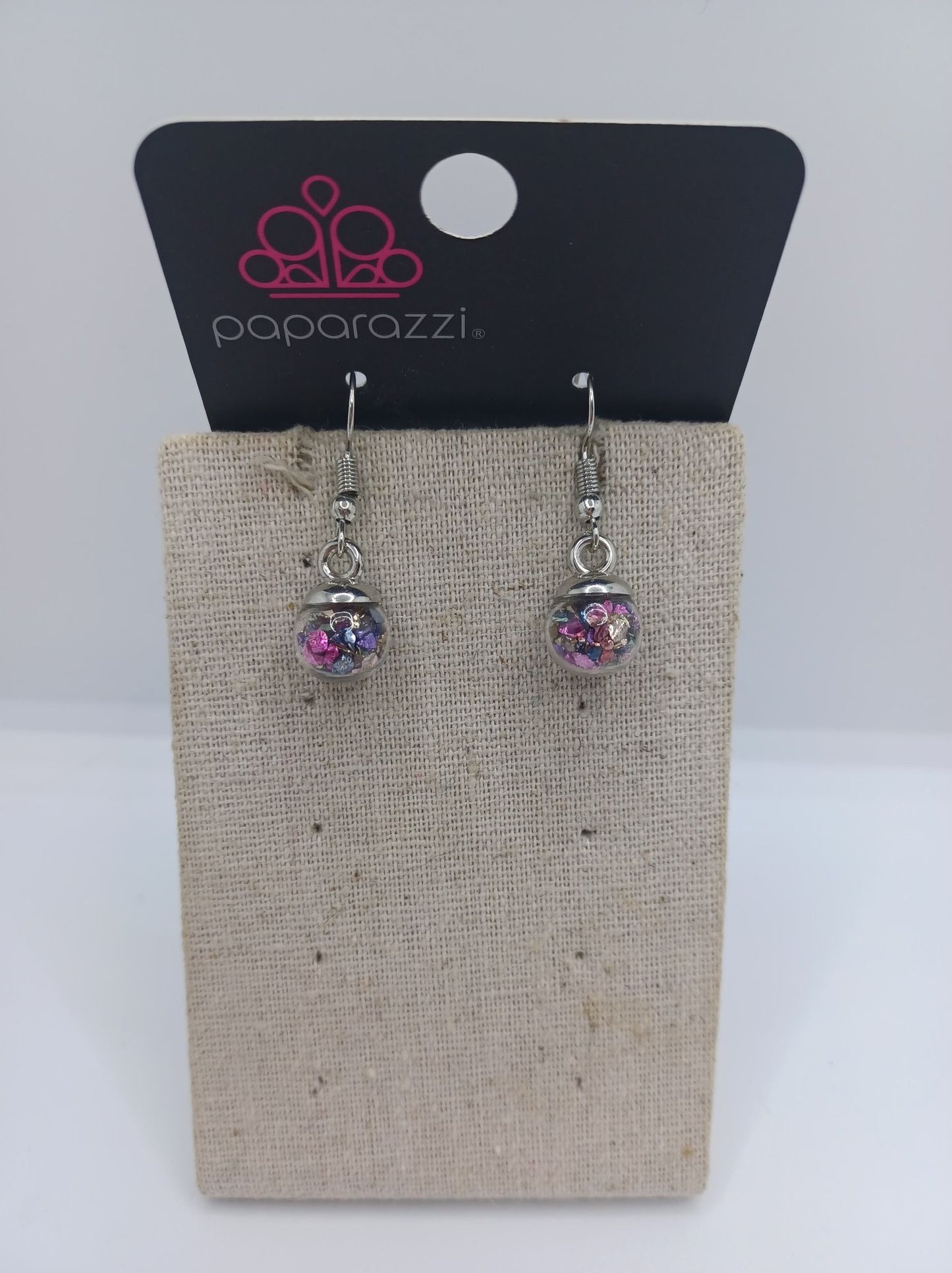 Multi Colored Confetti Glitter Earrings