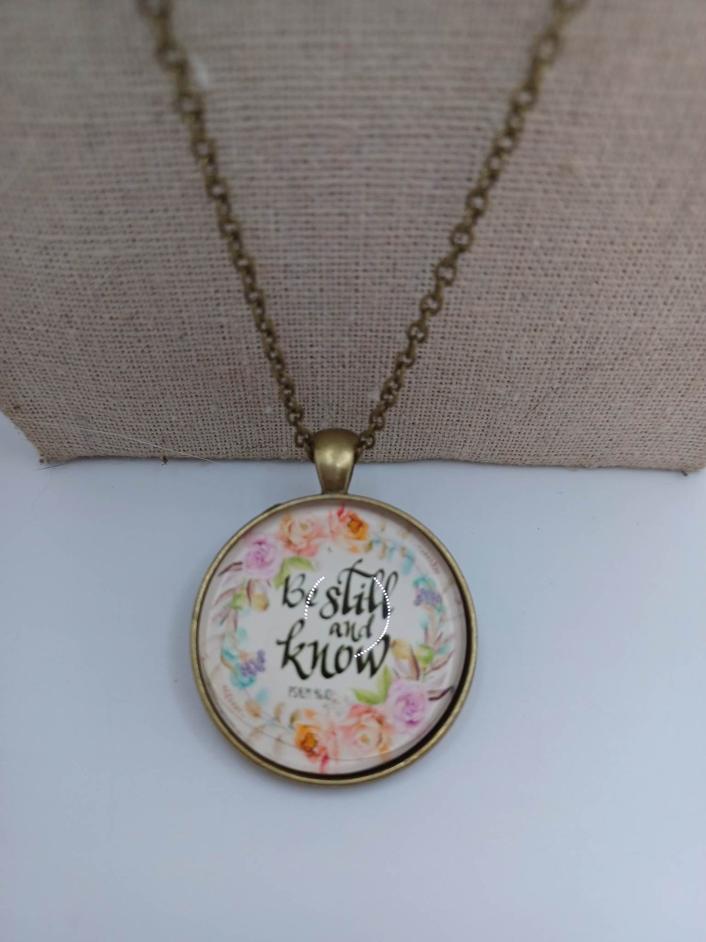 Be Still & Know Psalm Necklace