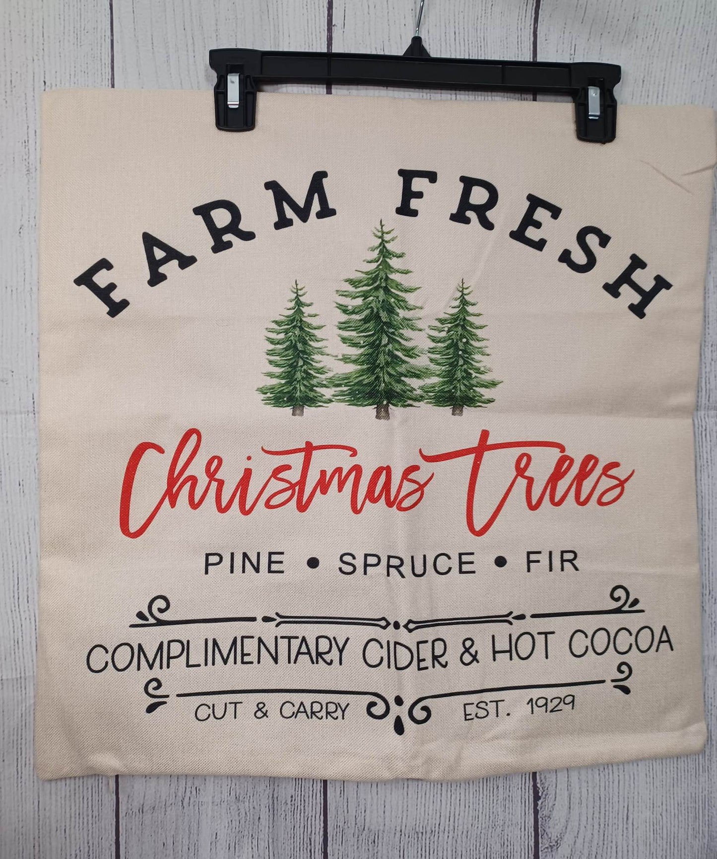 Farm Fresh Christmas Trees Pillow Cover