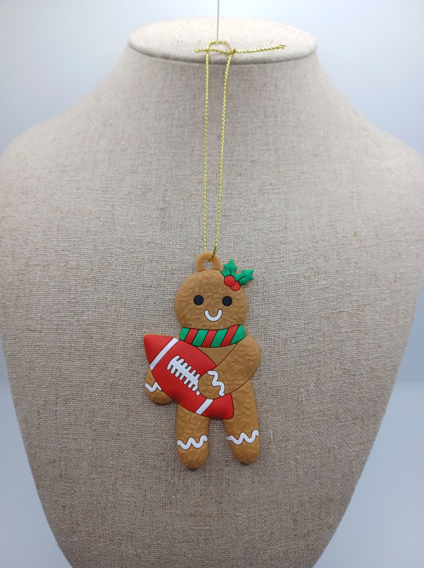 Football Gingerbread Ornament