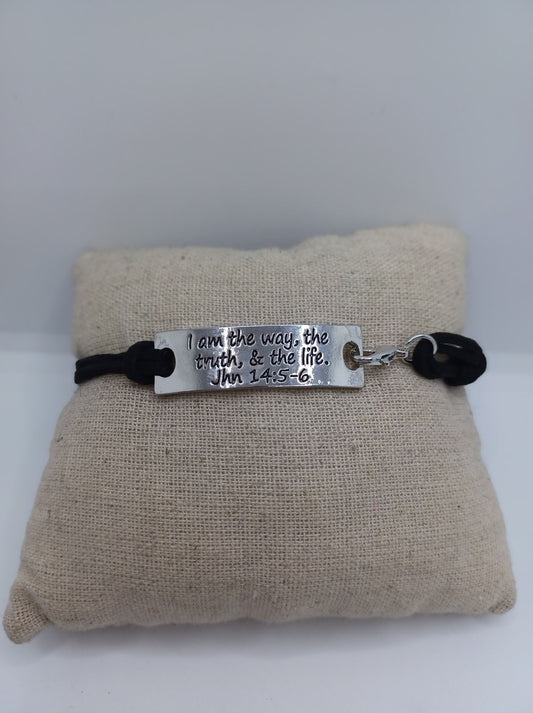 I am the way, the truth, & the life Jhn 14:5-6 Inspirational Bracelet