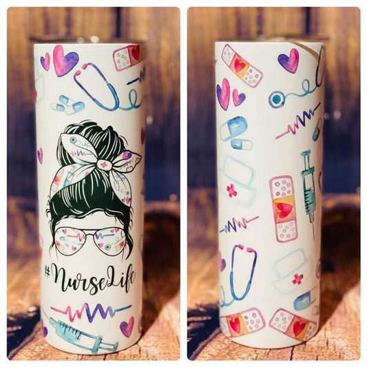 PRE ORDER - #NurseLife Tumbler 20 oz