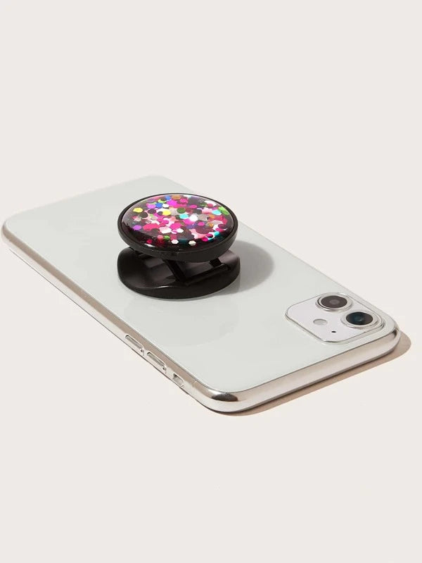 Black w/ Multicolored Glitter Mobile Phone Accessory