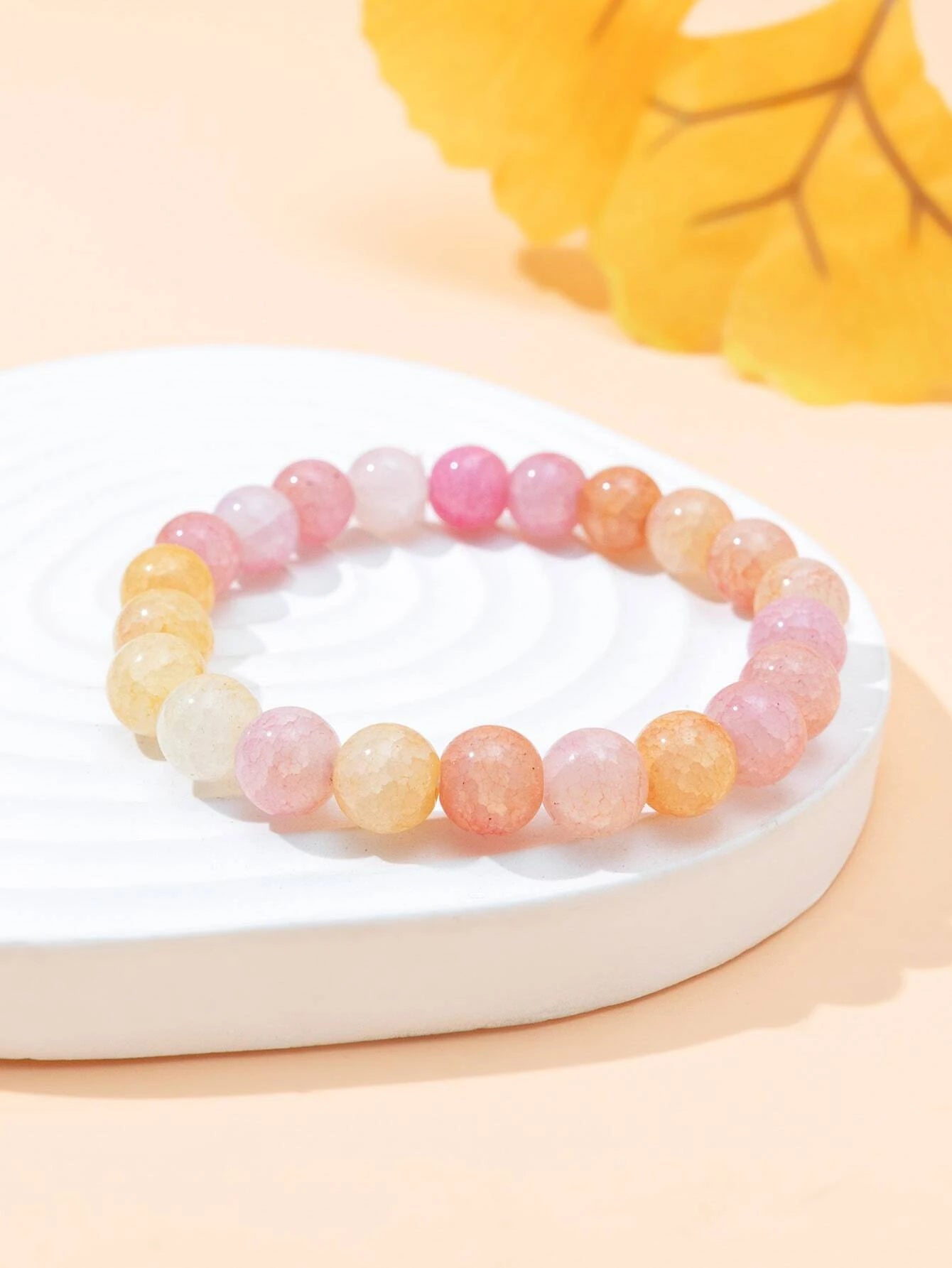 Pink, Yellow, & White Bracelet