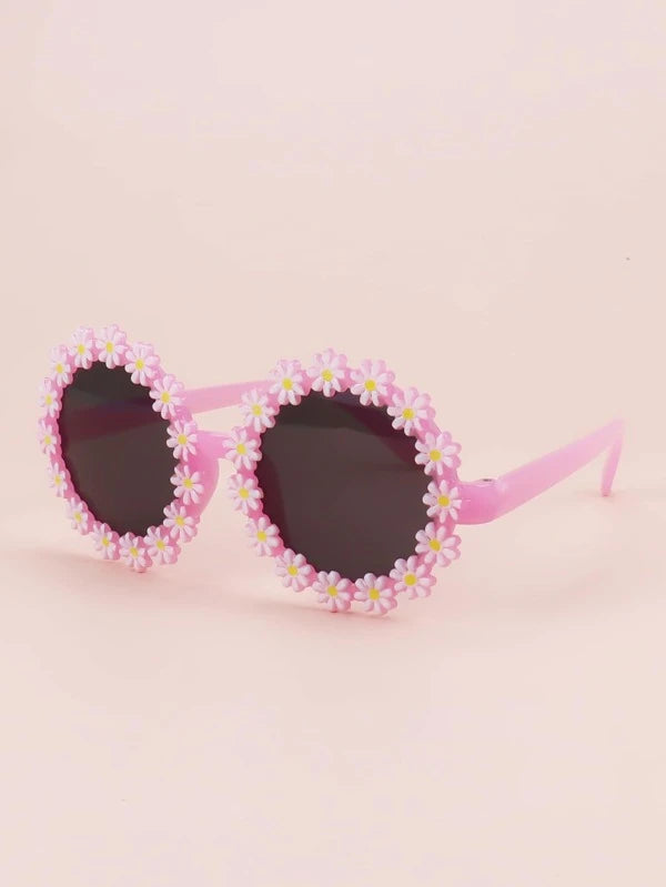Pink w/ Daisies Kid's Sunglasses