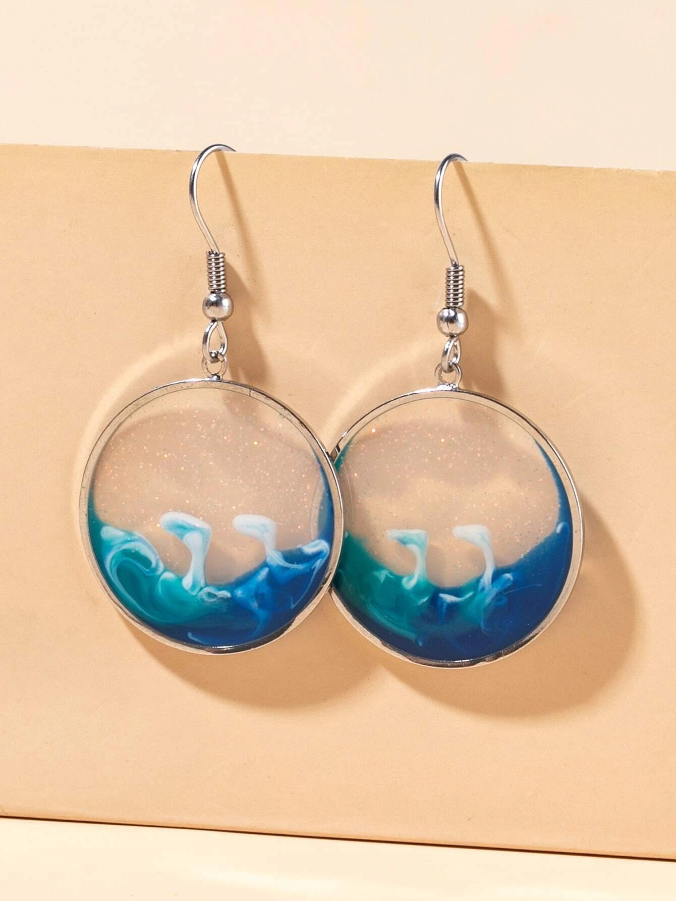 Ocean Water Style Earrings