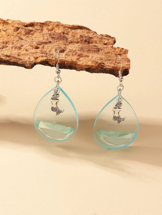 Mermaid Acrylic Style Earrings