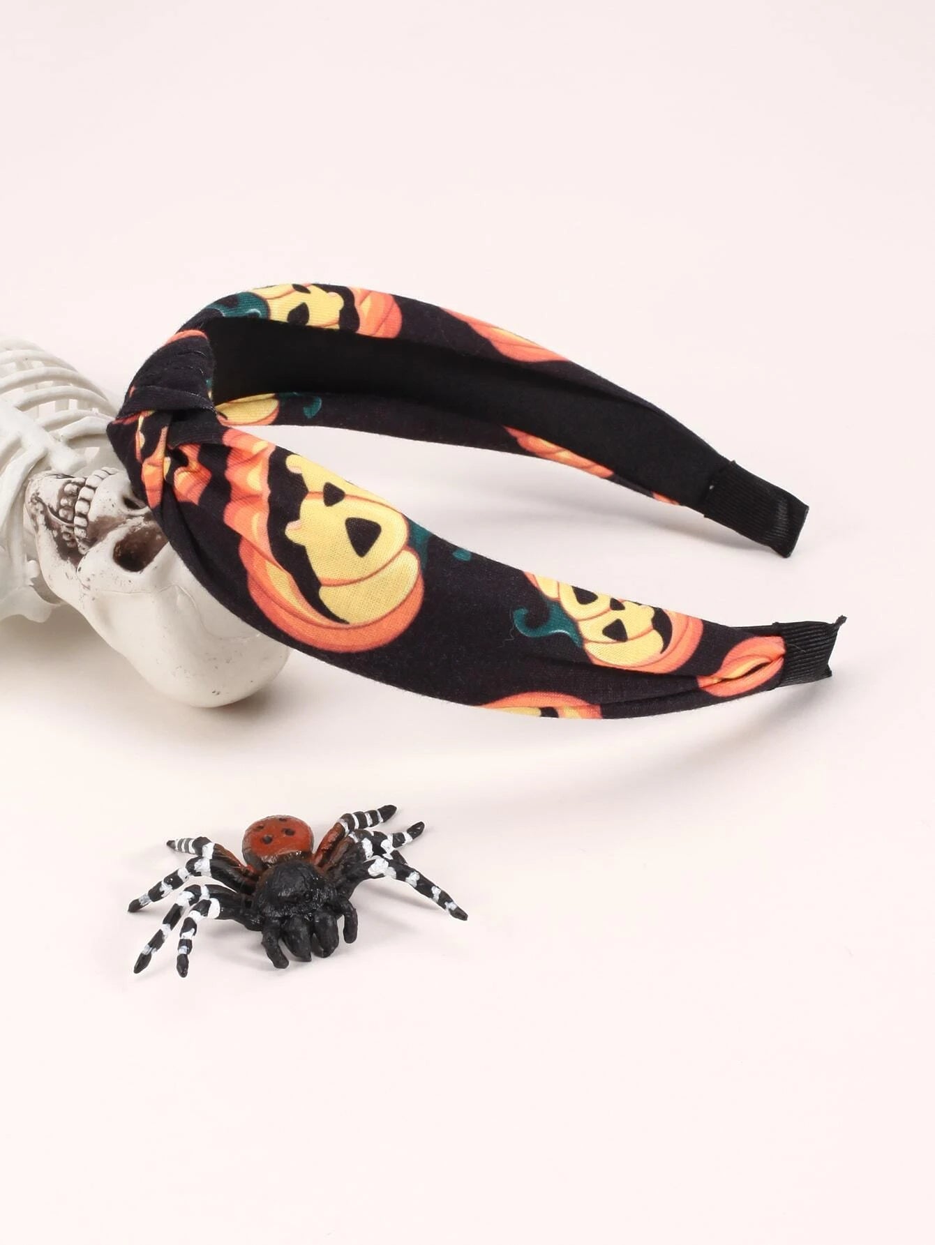 Jack O' Lantern Top Knot Headband